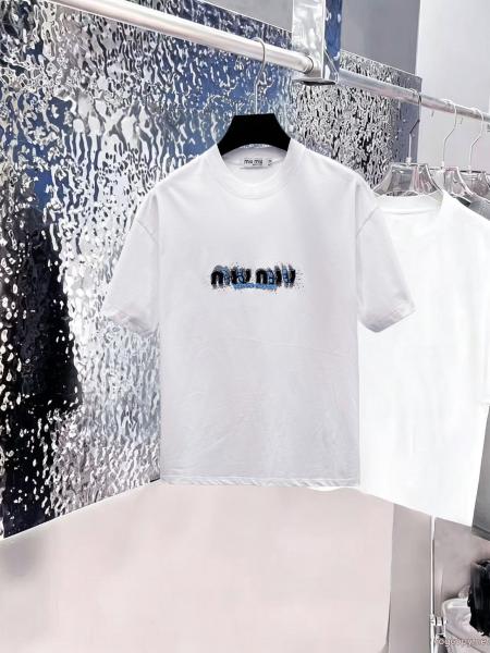 ブランド 通販MIUMIUこの夏絶対欲しい 2026新作新品 HOTお買い得半袖Tシャツ 0 