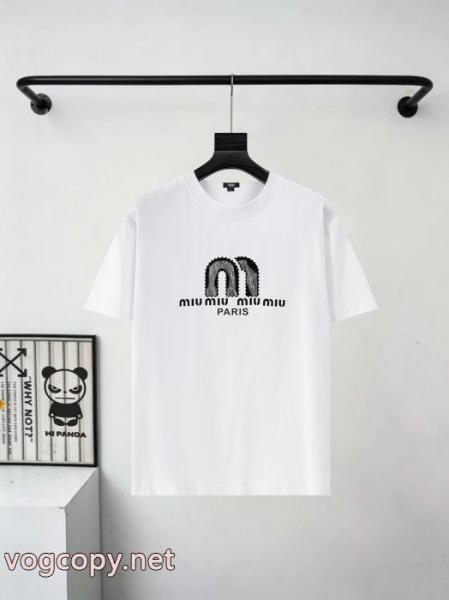 半袖Tシャツ偽 ブランド 通販最新超人気 日本未入荷 高品質なMIUMIU 3
