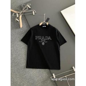 ブランド 激安半袖TシャツPRADASALEお得にGET 数に限りがある 爆発的人気