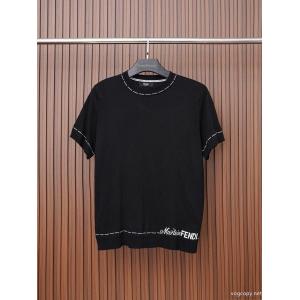 通販 ブランドFENDI上質感 雑誌掲載 夏季新作品半袖Tシャツ