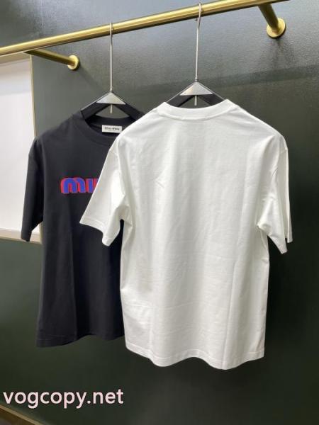 Tシャツブランド コピー 激安ミュウミュウ26SS海外直営 秀逸アイテム 数量限定特売品. 3