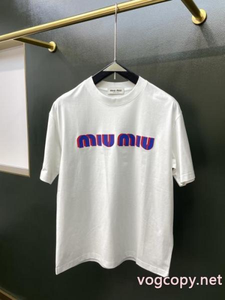 Tシャツブランド コピー 激安ミュウミュウ26SS海外直営 秀逸アイテム 数量限定特売品. 4