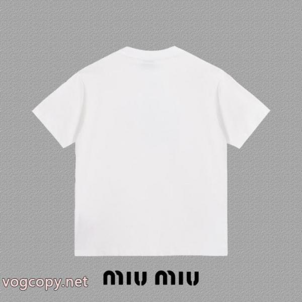 オシャレスタイルが今年流 数量限定格安 爆買いセール半袖Tシャツブランド 激安MIUMIU 5