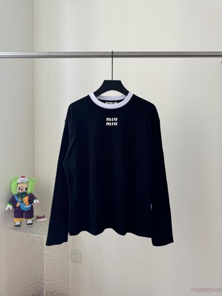 長袖Tシャツトレンドアイテム 即発送可能 優しいのに存在感MIUMIU偽物 ブランド ショップ 0
