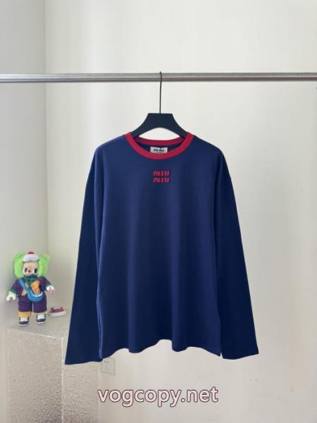 長袖Tシャツトレンドアイテム 即発送可能 優しいのに存在感MIUMIU偽物 ブランド ショップ 2