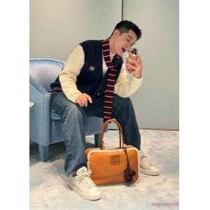 Miu Miu/ミューミューロゴジャカードクラッシュカラーセーターカーディガンコート